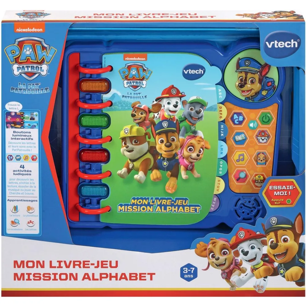 Varta Livre jeu alphabet La Pat'Patrouille^ Ordinateurs Et Tablettes Éducatives