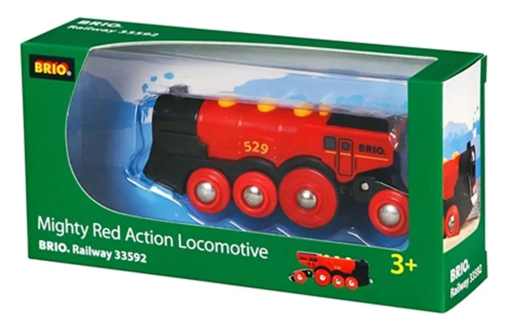 Varta Locomotive rouge à pile^ Jeux De Trains, Circuits Et Accessoires