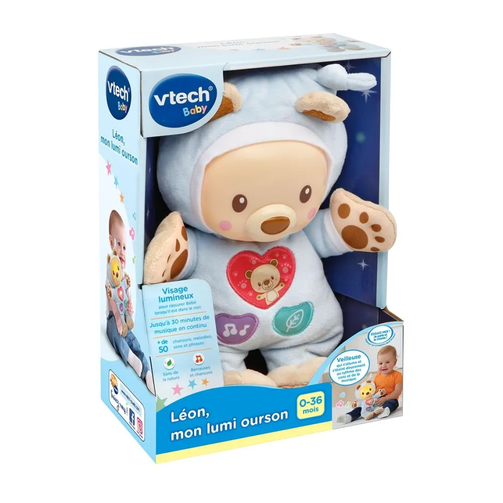 Varta Léon, mon lumi ourson^ Peluches Musicales Et Lumineuses|Peluches Électroniques Interactives