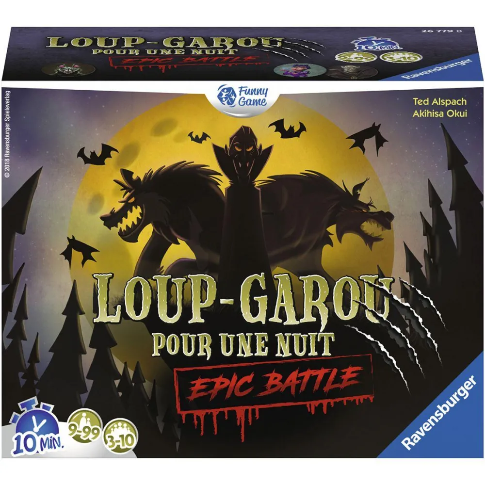 Ravensburger Loup-Garou pour une nuit Epic Battle^ Jeux D'Ambiance|Jeux De Voyage