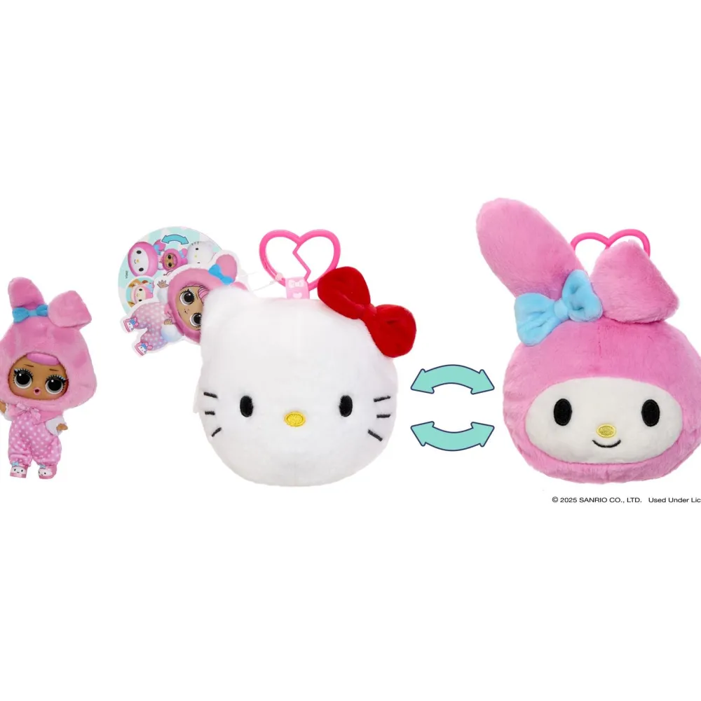 MGA Love peluche réversible Hello Kitty LOL Surprise^ Mini-Univers