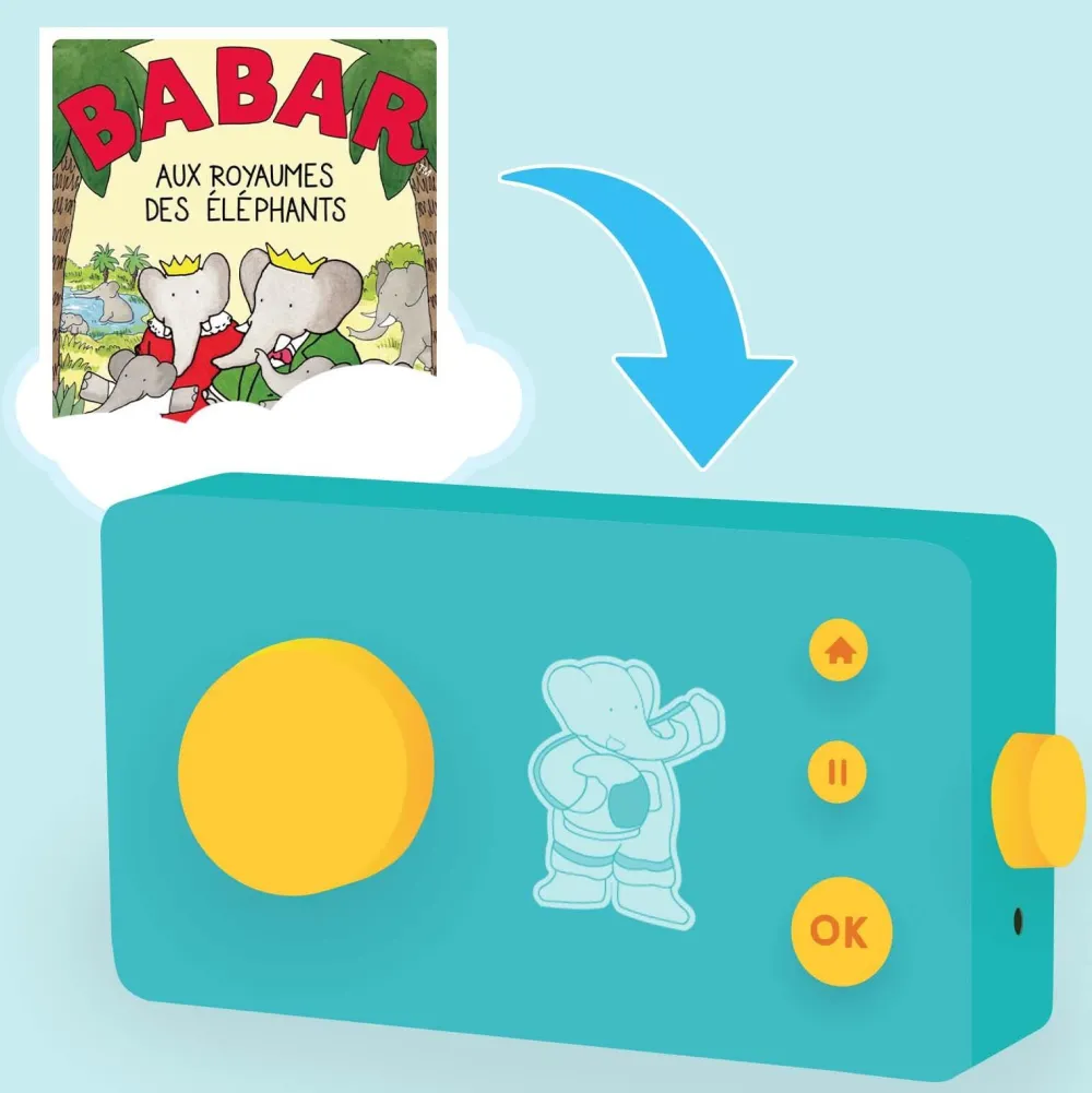 LUNII - Coffret album Babar au royaume Livre audio interactif^ Ordinateurs Et Tablettes Éducatives