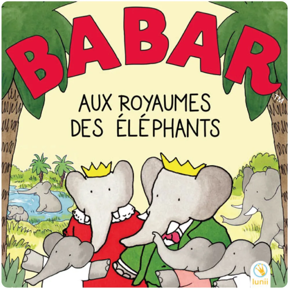 LUNII - Coffret album Babar au royaume Livre audio interactif^ Ordinateurs Et Tablettes Éducatives