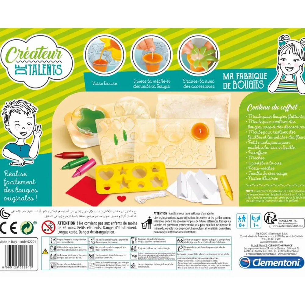 Clementoni Ma fabrique de bougies^ Autres Activités Créatives
