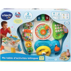 Varta Ma table d'activités bilingue^ Tapis, Portiques Et Tables D'Activités