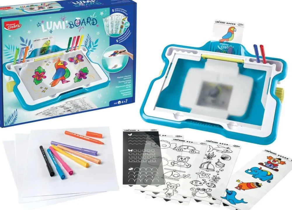 Varta Machine À Dessiner Lumineuse Lumi Board Avec Feutres Et Feuilles Inclus^ Machines À Dessiner