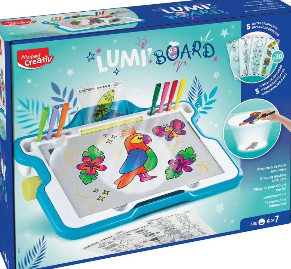 Varta Machine À Dessiner Lumineuse Lumi Board Avec Feutres Et Feuilles Inclus^ Machines À Dessiner