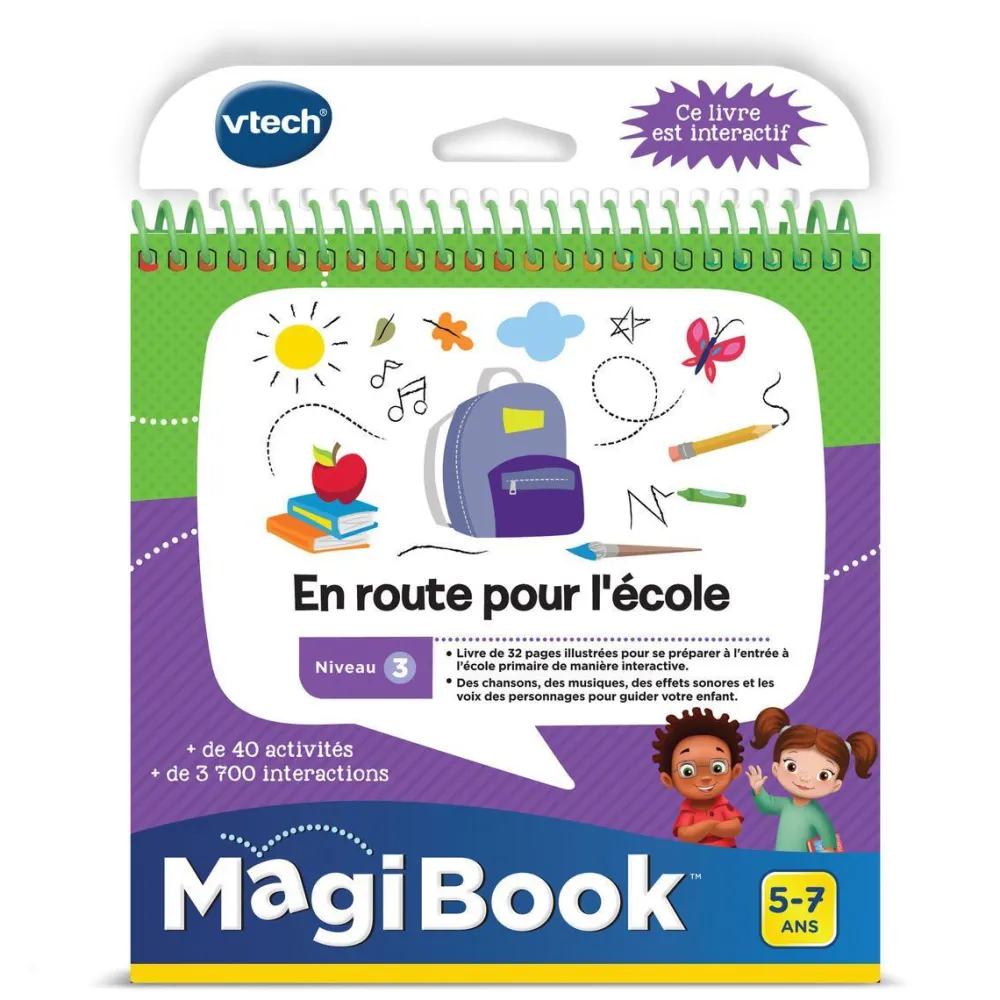 VTech Magibook en route pour l ecole^ Livres Éducatifs