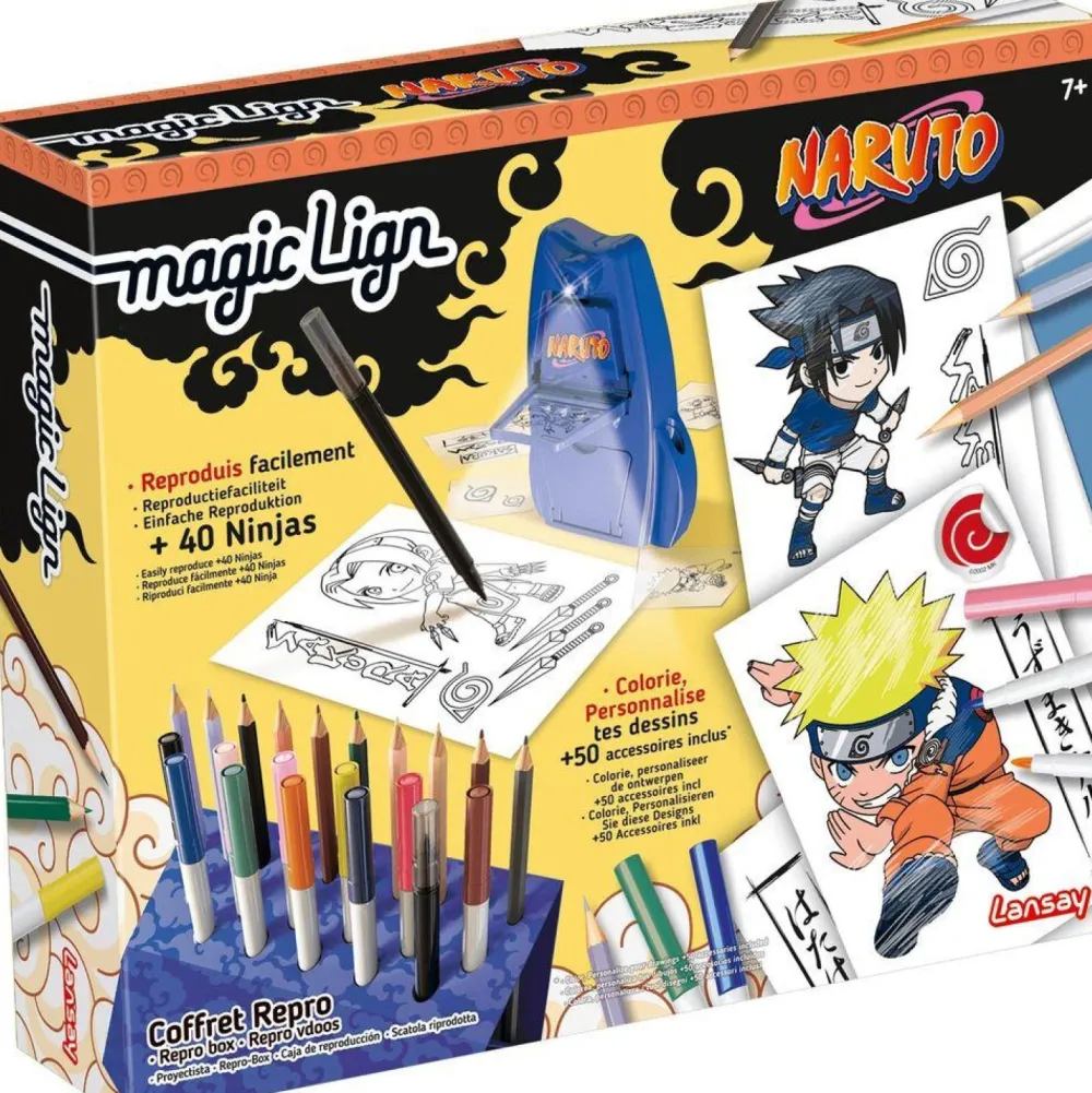 Lansay Magic Lign coffret reproduction dessin Naruto^ Machines À Dessiner