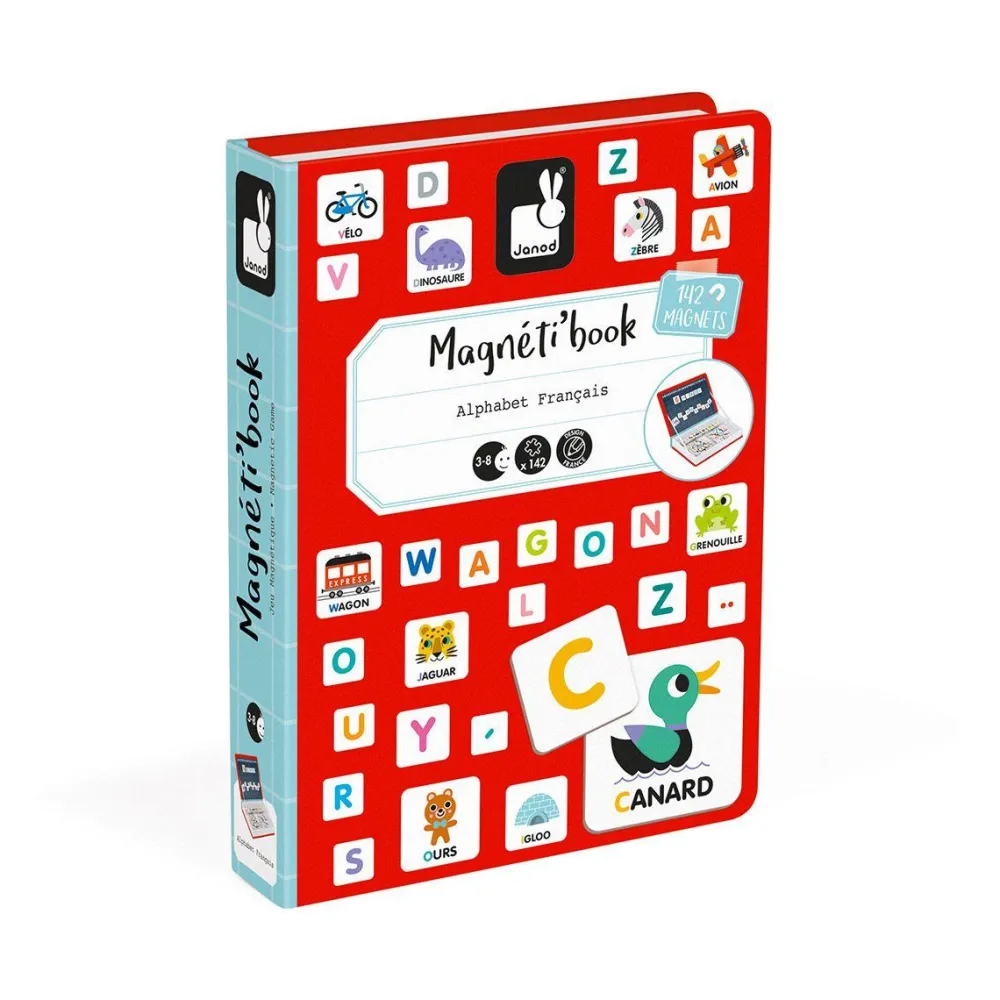 Janod Magnetibook Alphabet^ Apprentissage Des Lettres Et Écritures