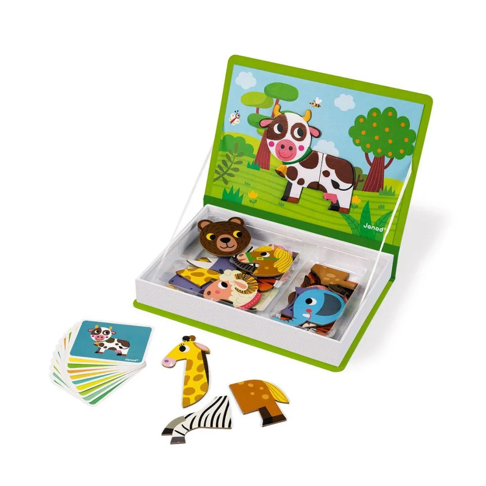 Janod Magnetibook Animaux^ Apprentissage Des Animaux Et De La Nature