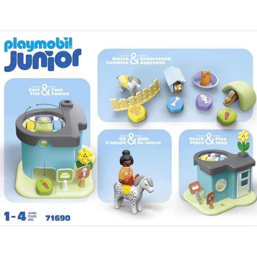 Playmobil Maison des animaux Junior 71690^ Les Animaux