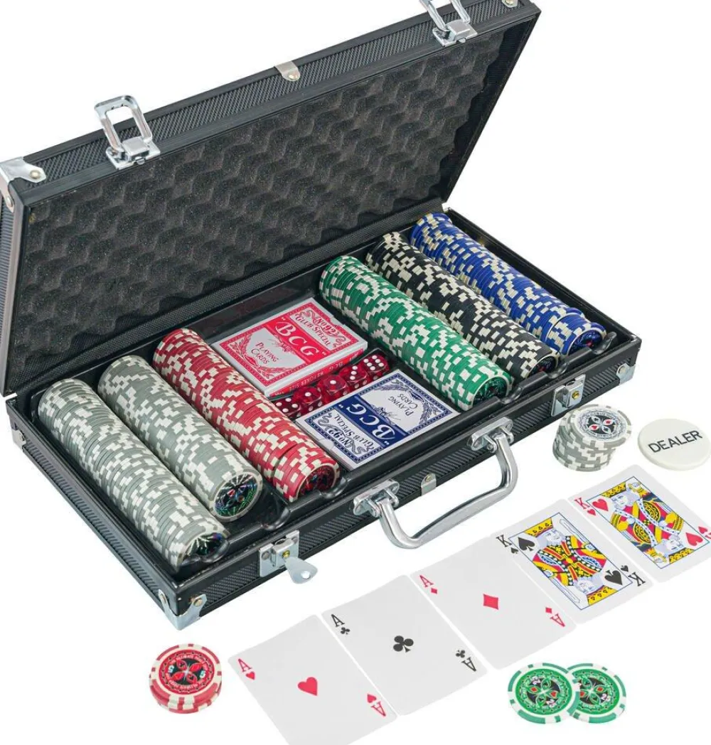 Nom d'un pion Mallette De Poker 300 Jetons^ Jeux Traditionnels Et Poker
