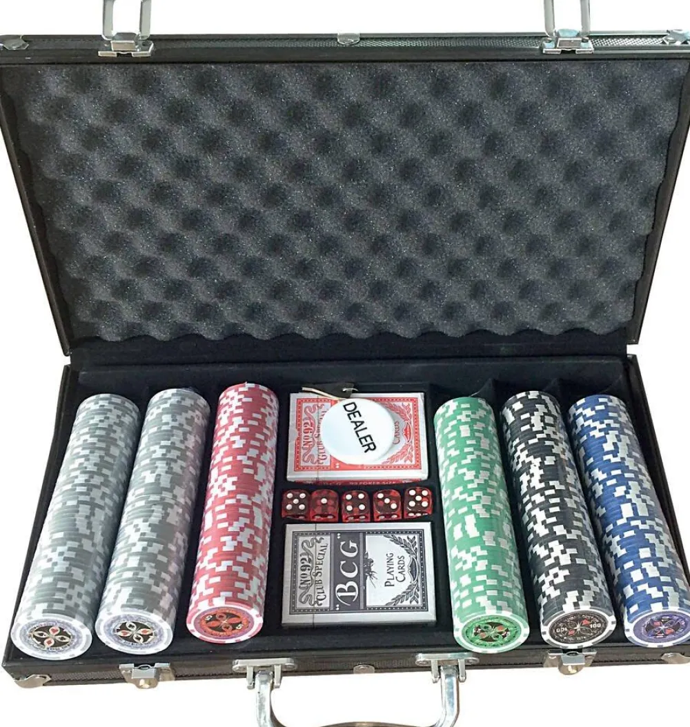 Nom d'un pion Mallette De Poker 300 Jetons^ Jeux Traditionnels Et Poker