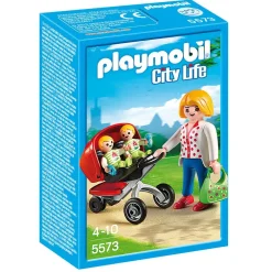 Playmobil Maman avec jumeaux et landau City Life - 5573^ Mini-Univers|La Ville, La Police Et Les Secours