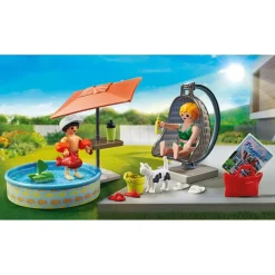 Playmobil Maman et enfant avec fauteuil suspendu - my life 71476^ La Ville, La Police Et Les Secours