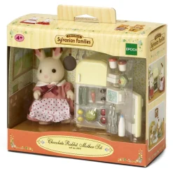 Sylvanian Families Maman Lapin chocolat et réfrigérateur – 2202^ Mini-Univers