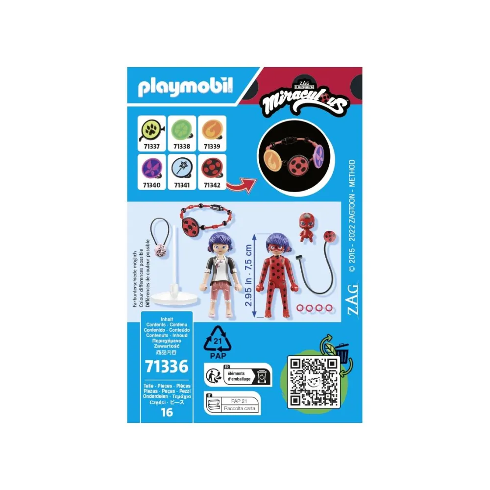 Playmobil Marinette & Ladybug - Miraculous 71336^ Les Héros Et Personnages