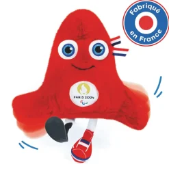Doudou et Compagnie Mascotte Paralympiques 31 cm^ Peluches Animaux