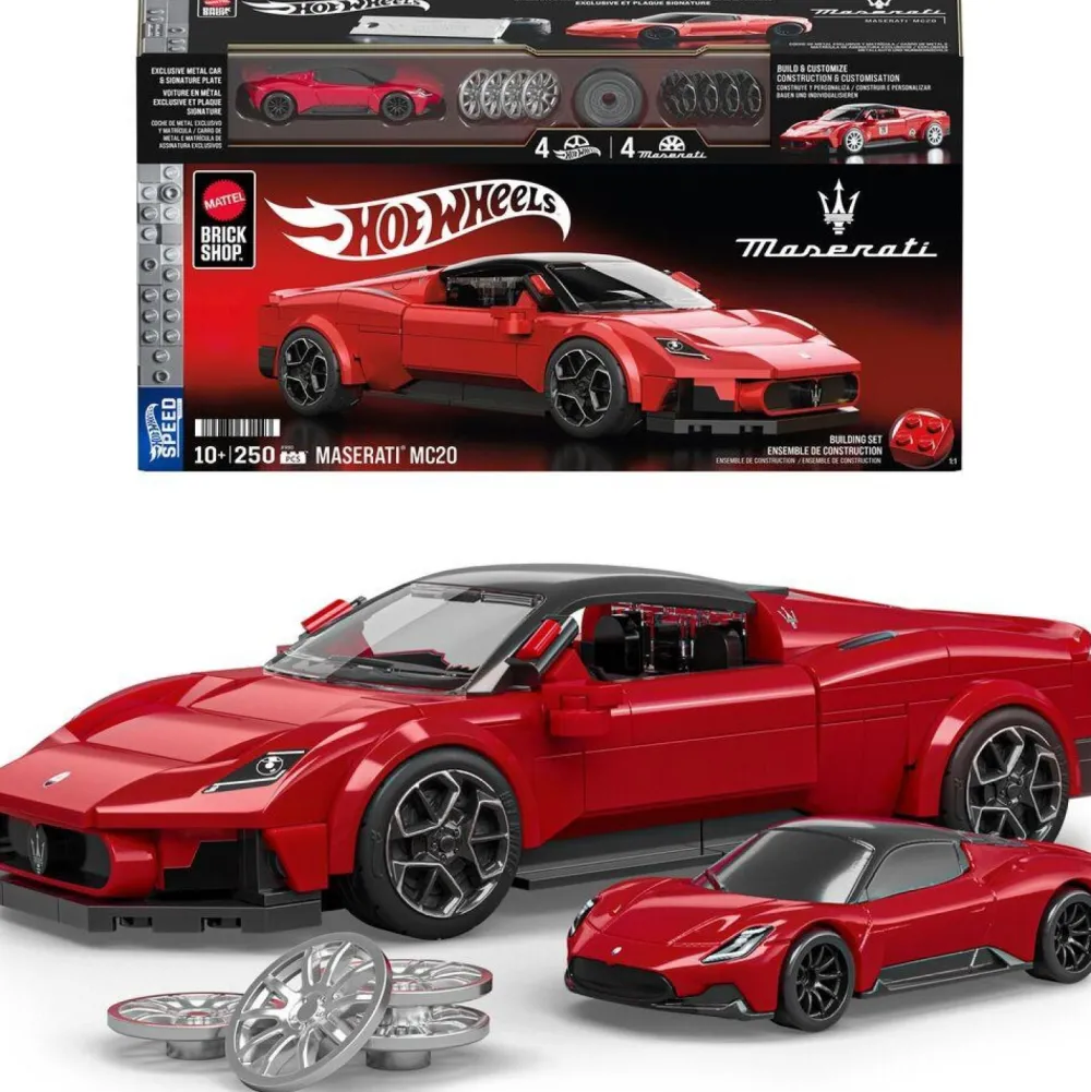 Mattel Brick Shop Maserati Hot Wheels à construire^ Sport Et Aventures