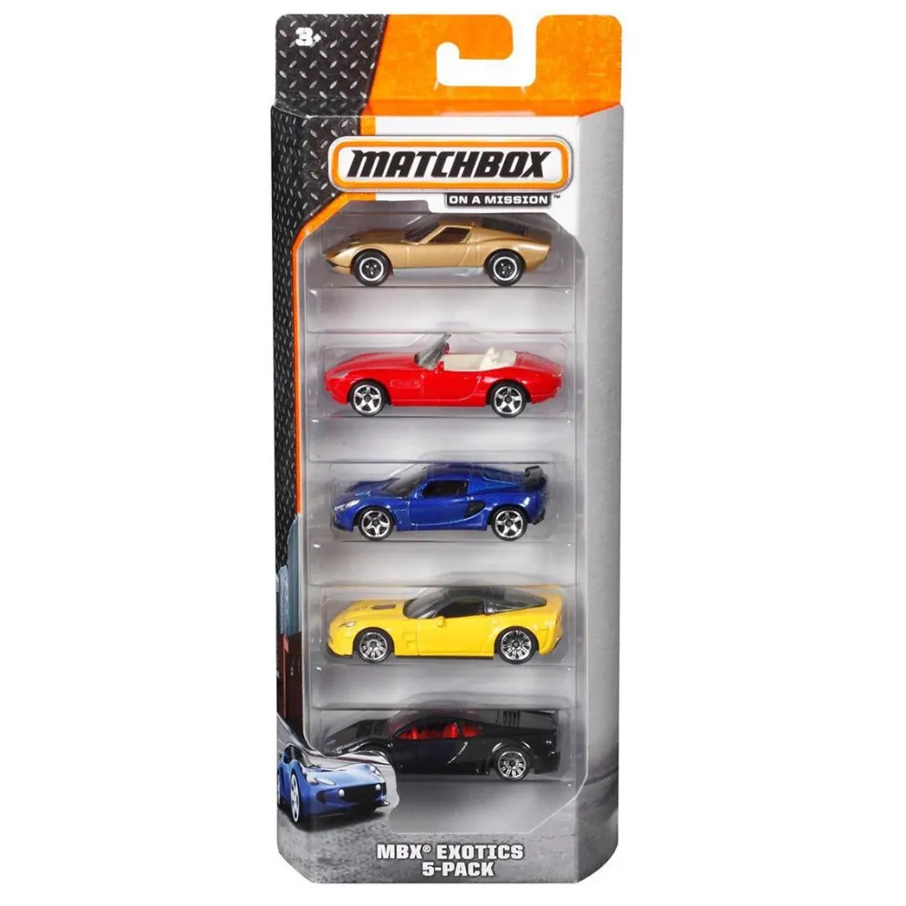 Mattel Matchbox - Pack de 5 véhicules 1:64^ Petites Voitures