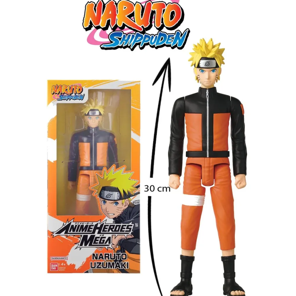 Bandai Mega Figurine Anime Heroes Naruto 30 cm^ Les Héros Et Personnages