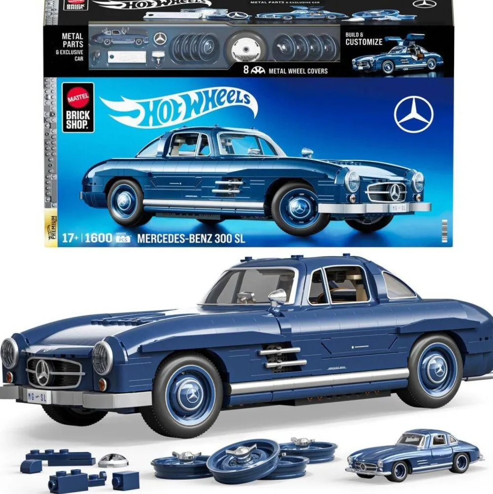 Mattel Brick Shop Mercedes 300SL Hot Wheels à construire -^ Sport Et Aventures