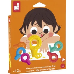 Janod Mes premiers crayons - Set de 6 crayons^ Dessin