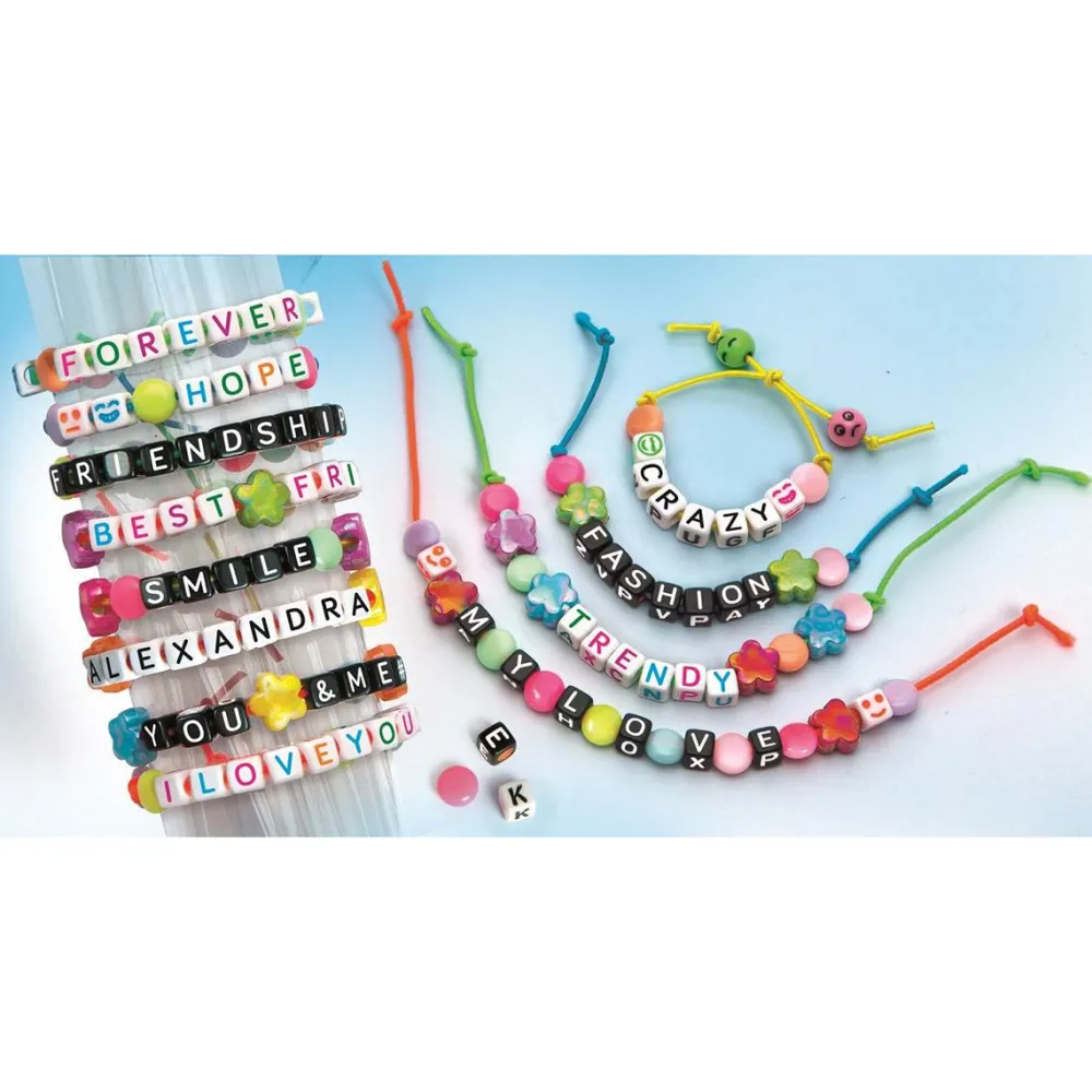 Clementoni Message bracelets^ Perles, Bijoux Et Perles À Repasser