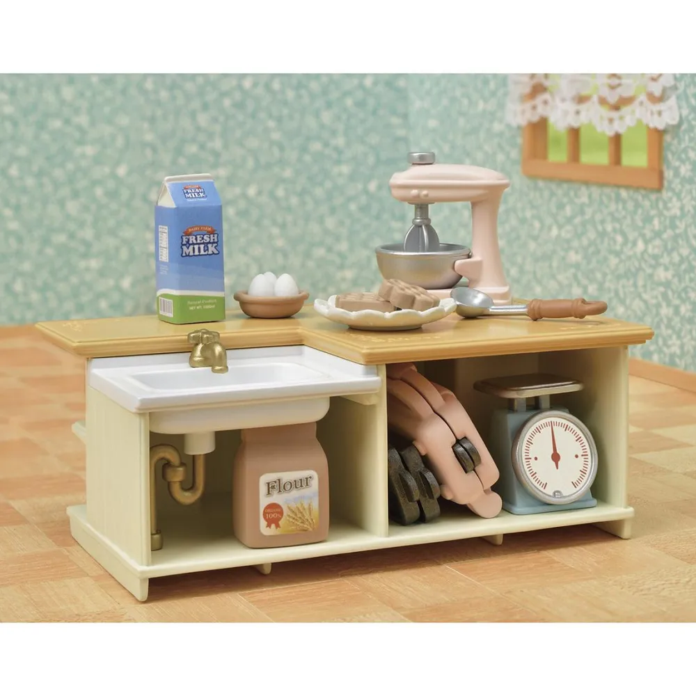Sylvanian Families Meuble de cuisine et accessoires - 5442^ Mini-Univers|Les Héros Et Personnages