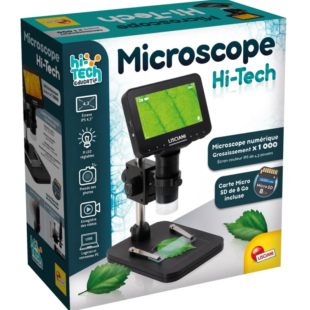 Lisciani Giochi Microscope Hi-Tech éducatif et numérique^ Physique Et Chimie