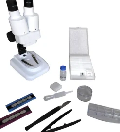 LE LABO DES CURIEUX Microscope Stéréo Binoculaire, Blanc Et Noir Pour L'éducation Scientifique Ou La Recherche^ Physique Et Chimie