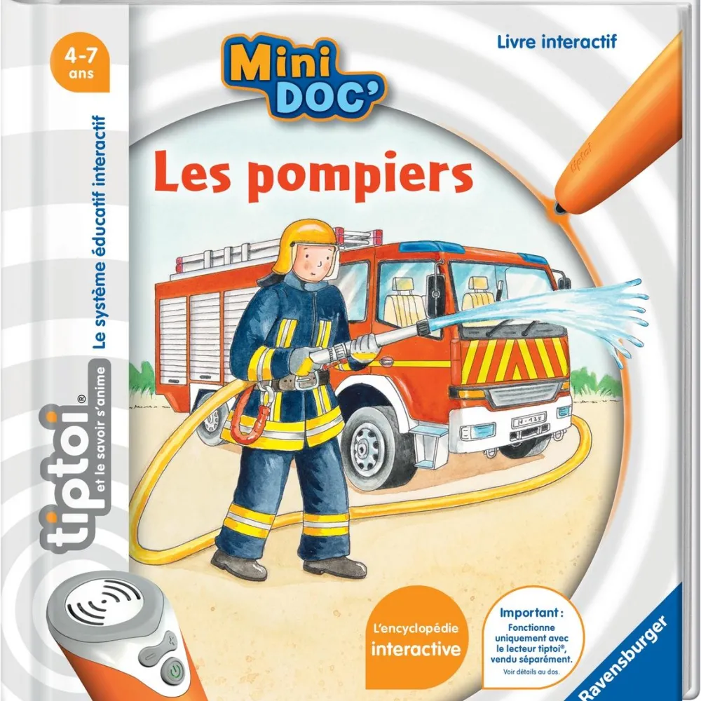 Ravensburger Mini doc Tiptoi les pompiers^ Stylos Interactifs