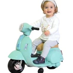 MGM Mini vespa GTS électrique et lumineux - Vert d'eau^ Véhicules D'Extérieur