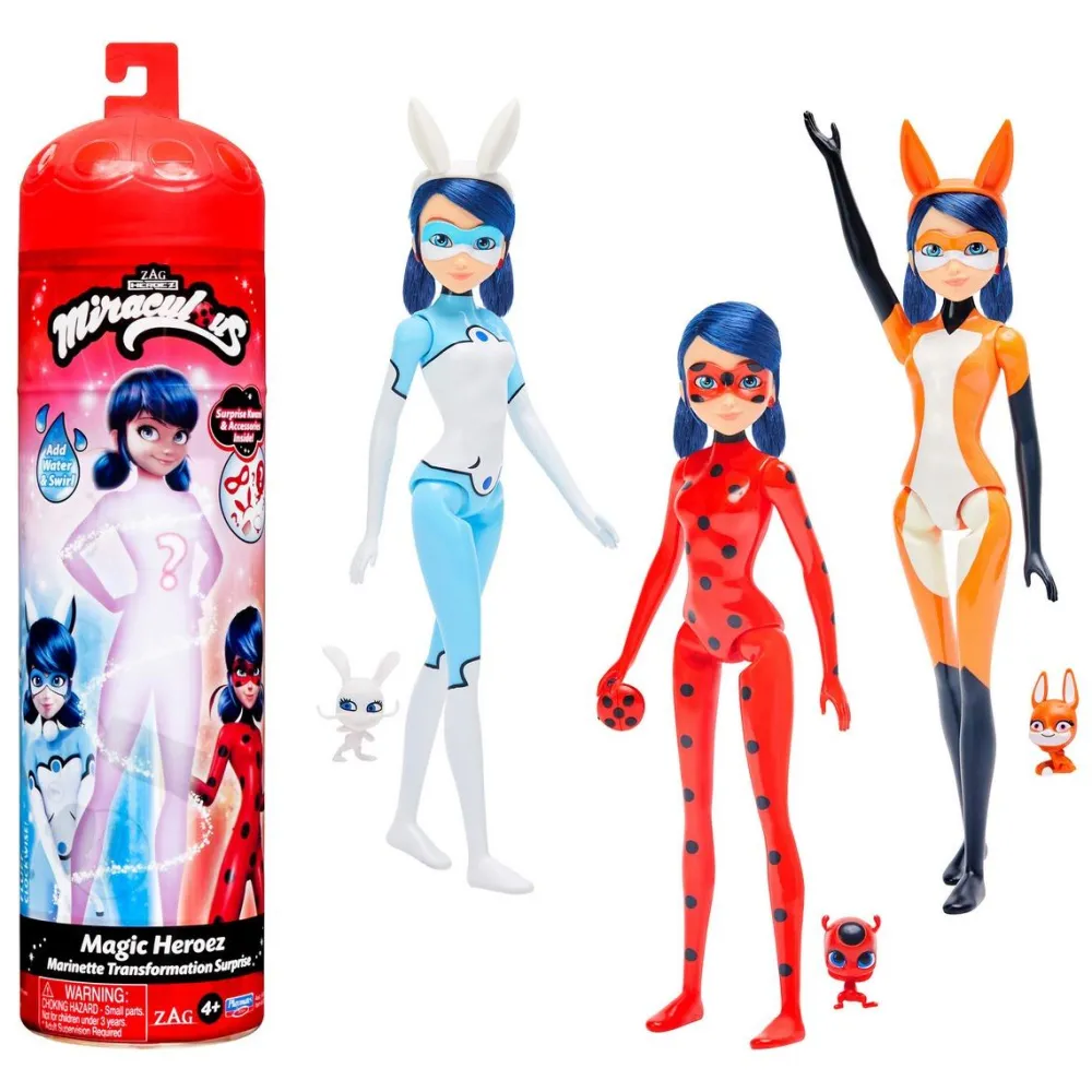 Bandai Miraculous - Marinette Transformation Surprise^ Poupées Mannequins