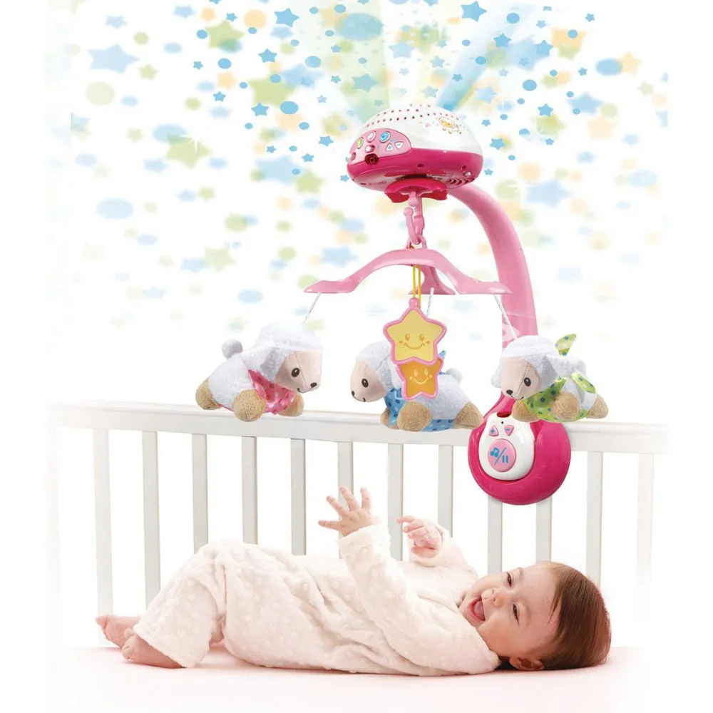 Varta Mobile Lumi compte-moutons rose^ Mobiles Et Veilleuses