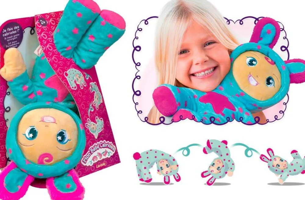 Lansay Mon Bébé Cabrioles - Peluche Lapin^ Poupons Interactifs