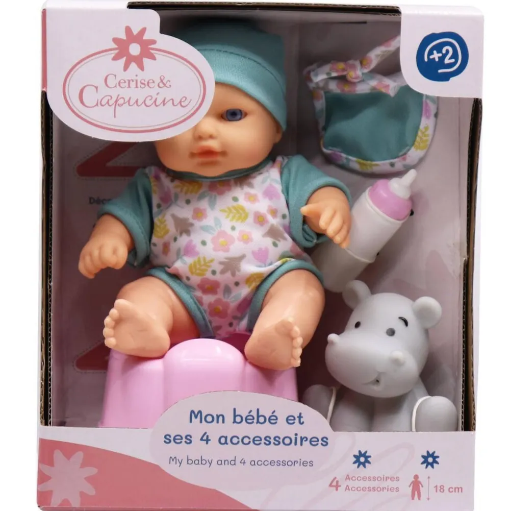 Cerise & Capucine Mon bébé 18cm et accessoires^ Poupons Classiques