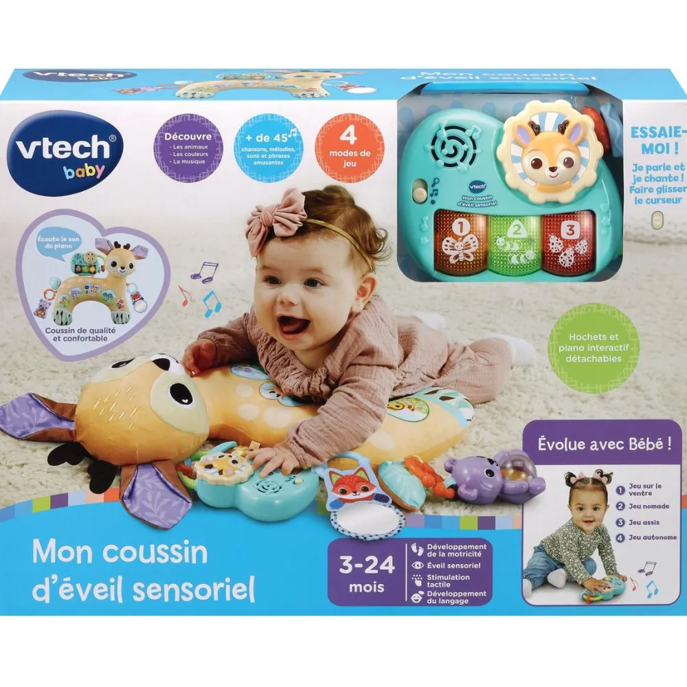 Varta Mon coussin d'éveil sensoriel^ Tapis, Portiques Et Tables D'Activités