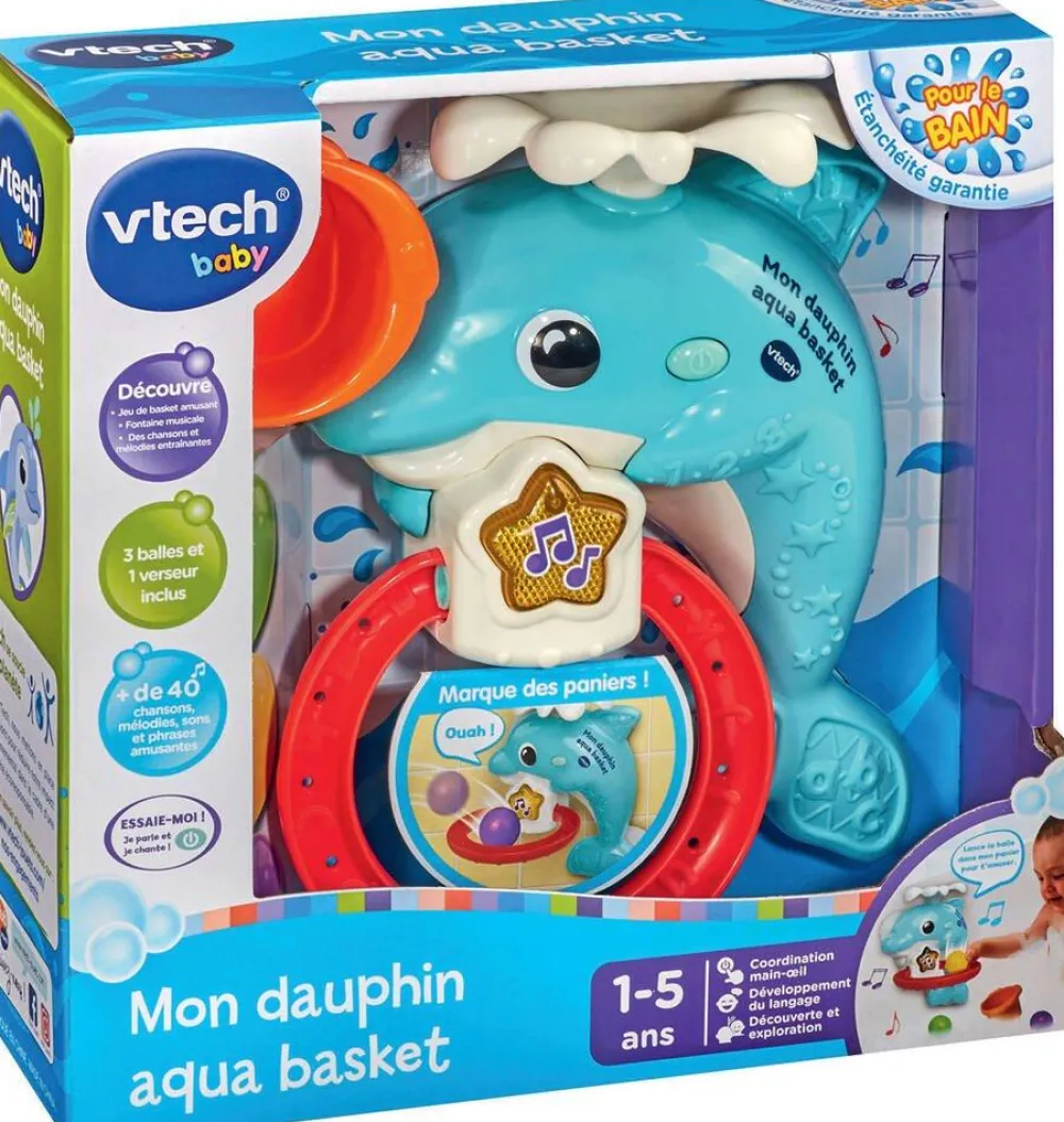 VTech Mon Dauphin Aqua Basket De^ Jouets De Bain