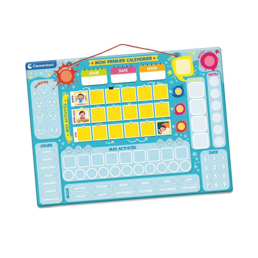 Clementoni Mon premier calendrier magnétique^ Apprentissage Du Temps Et De La Saisonnalité