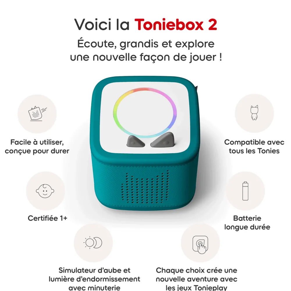 tonies Mon premier coffret Toniebox 2 vert océan^ Ordinateurs Et Tablettes Éducatives