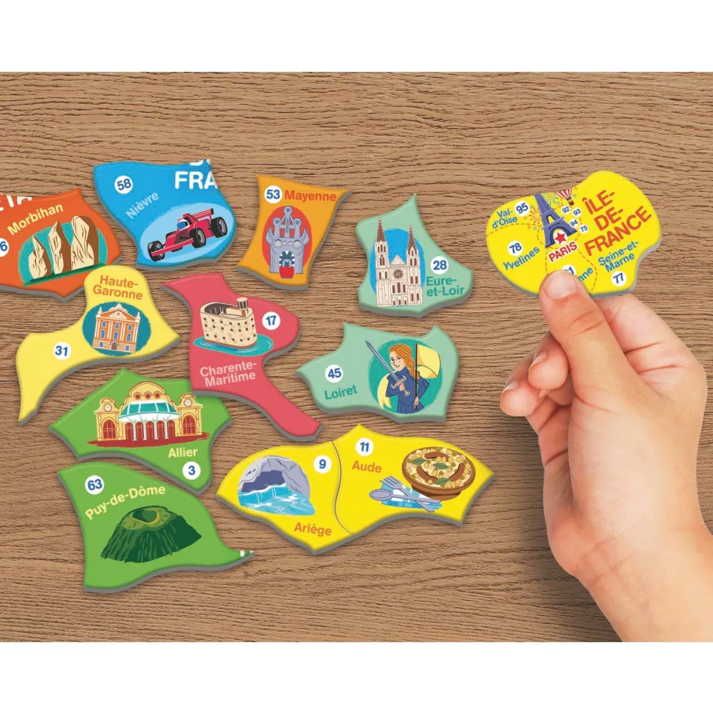Clementoni Mon puzzle de la France magnétique^ Autres Apprentissages