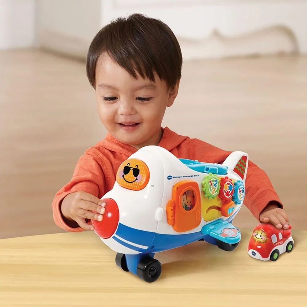 Varta Mon super avion cargo en 2 en 1 Tut Tut Bolides^ Les Figurines Interactives Et À Fonction