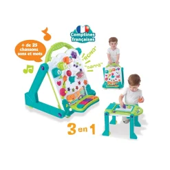 Auby Mon tableau trotteur 3 en 1^ Tapis, Portiques Et Tables D'Activités|Trotteurs, Pousseurs, Porteurs Et Bascules
