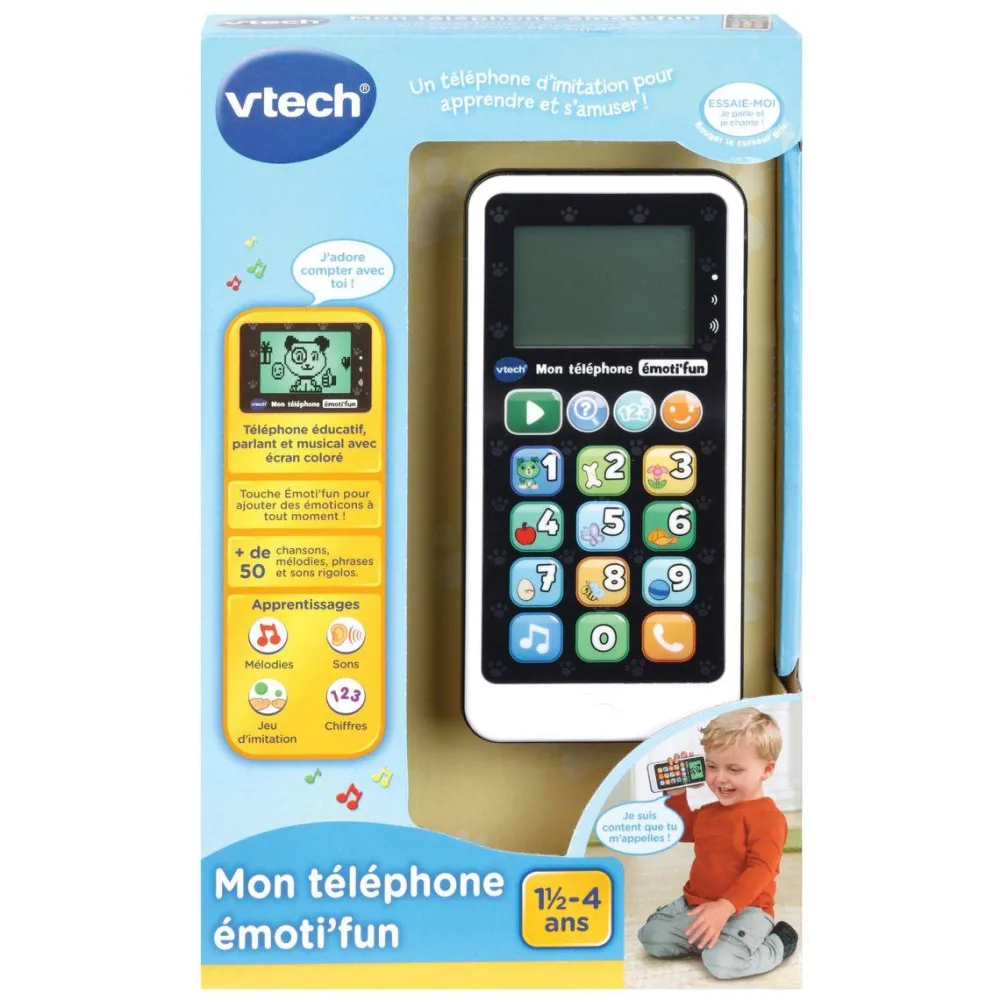 Varta Mon téléphone émotifun noir et blanc^ Jouets D'Éveil Électroniques