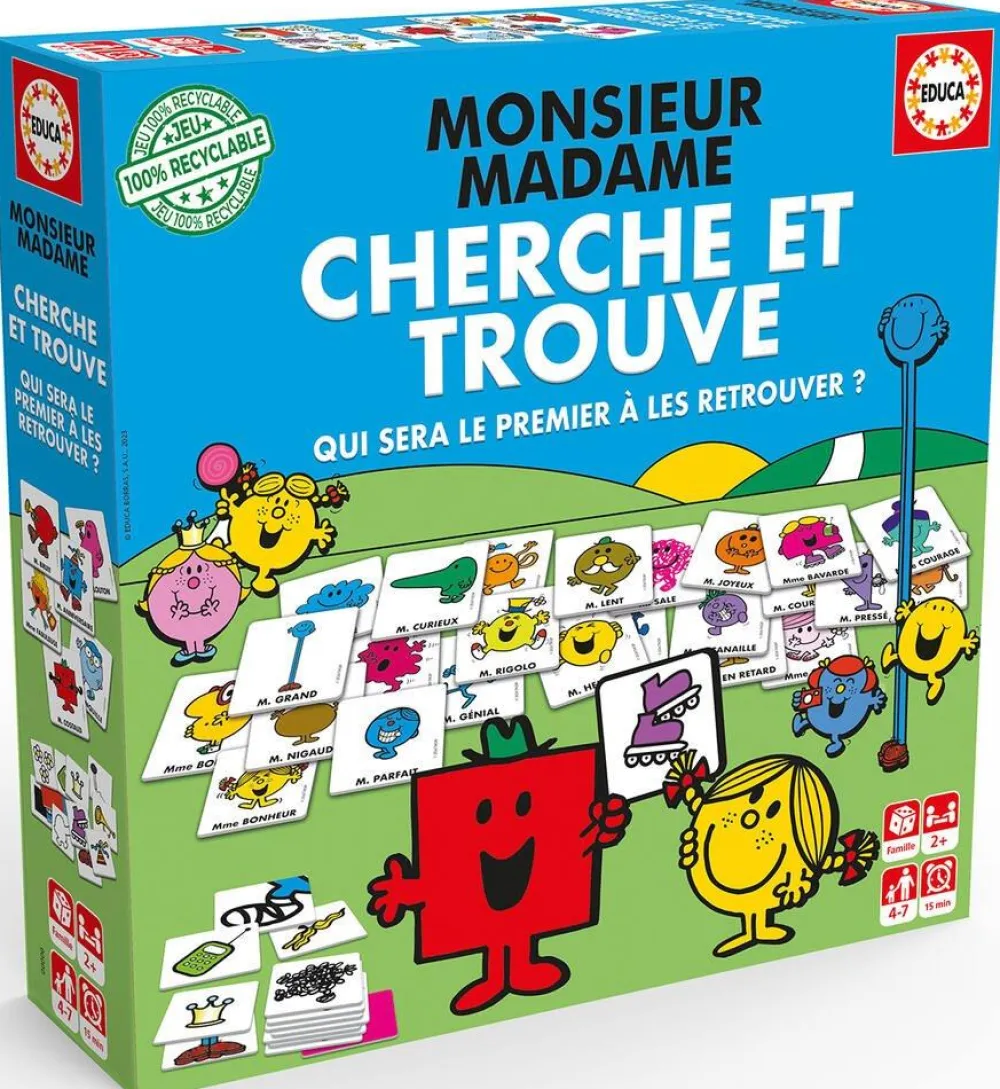 Educa Borras Monsieur Madame - Cherche Et Trouve^ Autres Apprentissages