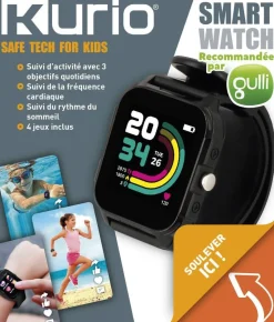 Kurio Montre connectée noire^ Réveils