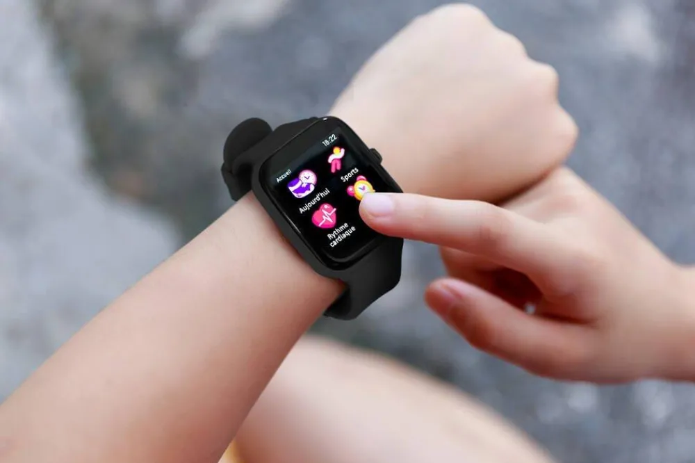 Kurio Montre connectée noire^ Réveils