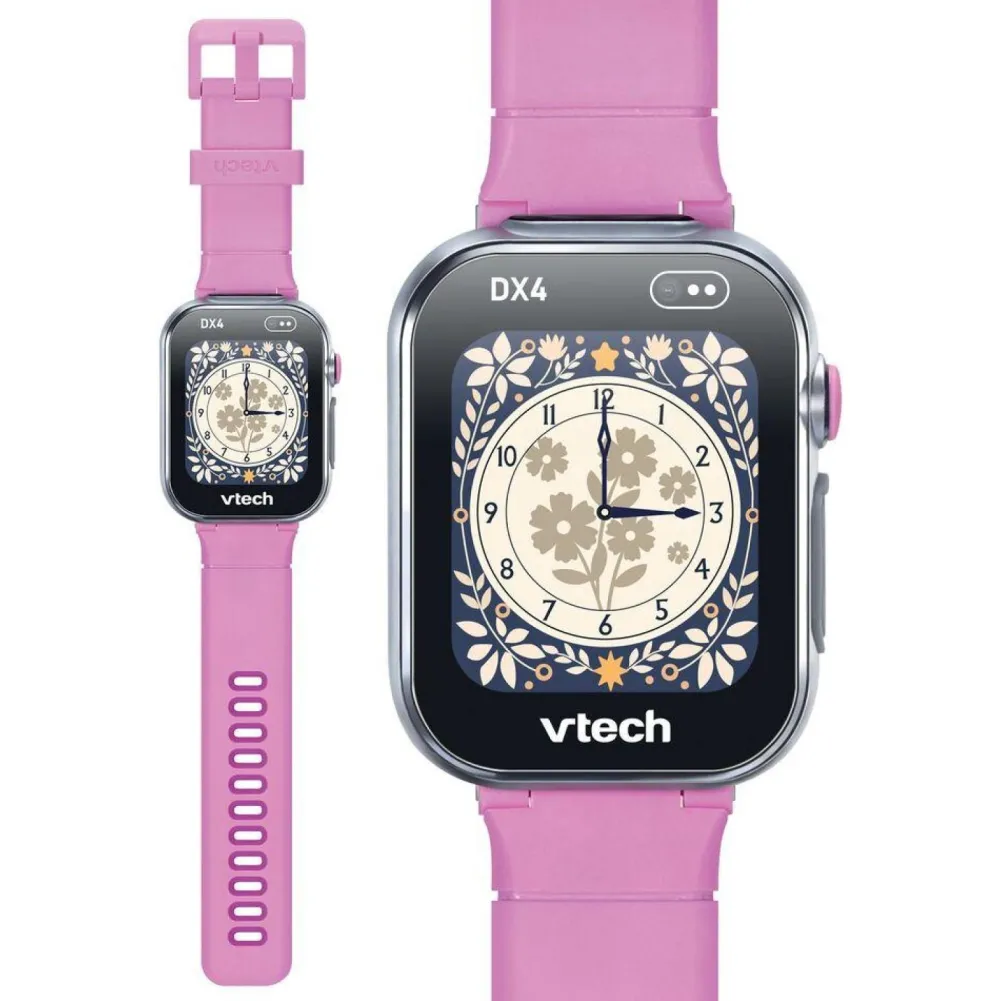 VTech Montre Kidizoom Smartwatch DX4 rose^ Réveils